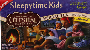 CELESTIAL SEASONINGS: Sleepytime Kids Tea Goodnight Grape, 20 Tea Bags