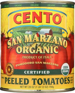 CENTO: San Marzano Organic Peeled Tomatoes, 28 oz