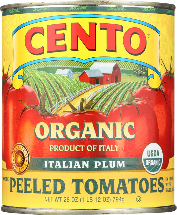 CENTO: Organic Whole Peeled Tomatoes, 28 oz