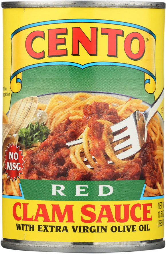 CENTO: Red Clam Sauce With Extra Virgin Olive Oil, 10.5 oz