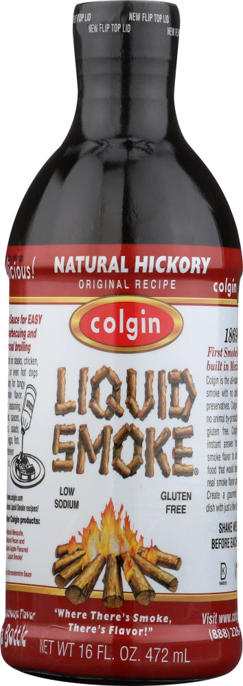 COLGIN: Liquid Smoke Natural Hickory, 16 oz