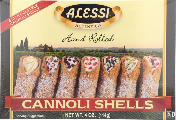 ALESSI: Hand-Rolled Large Cannoli Shells, 4 oz