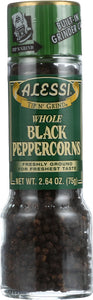 Alessi Whole Black Peppercorns, 2.64 Oz