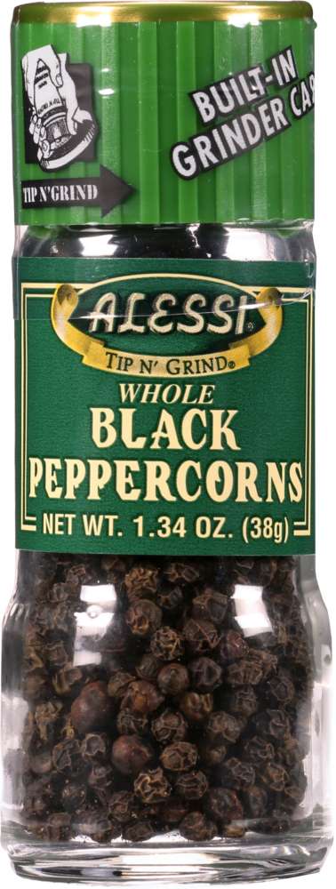 ALESSI: Whole Black Peppercorns, 1.34 Oz