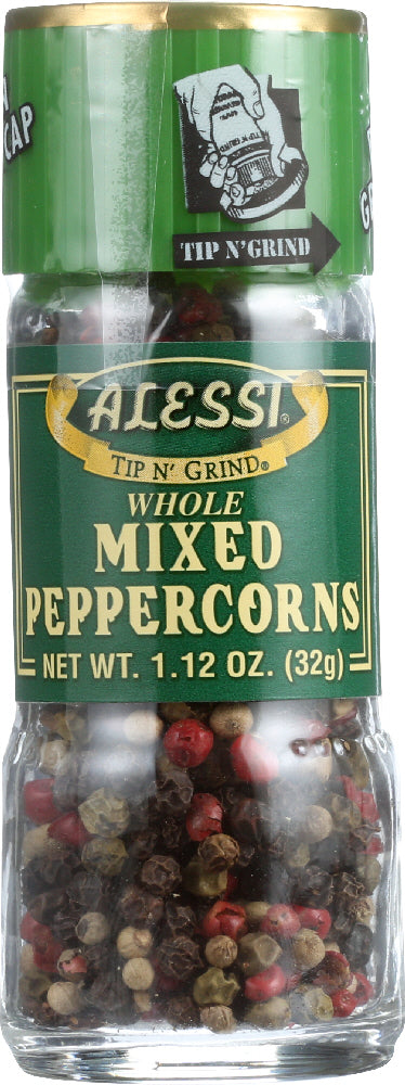 ALESSI: Tip N' Grind Whole Mixed Peppercorns, 1.12 Oz