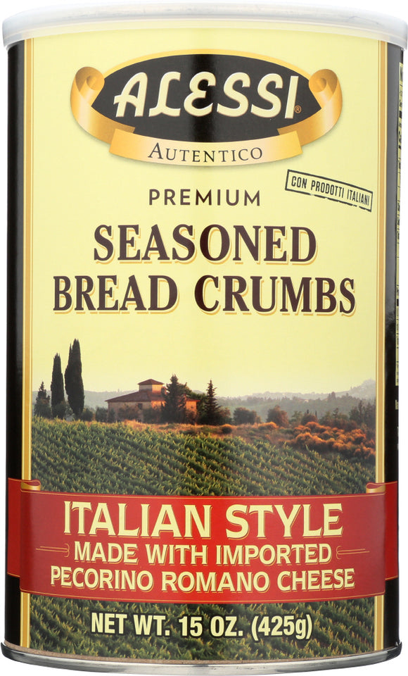 ALESSI: Seasoned Bread Crumbs Italian Style, 15 oz