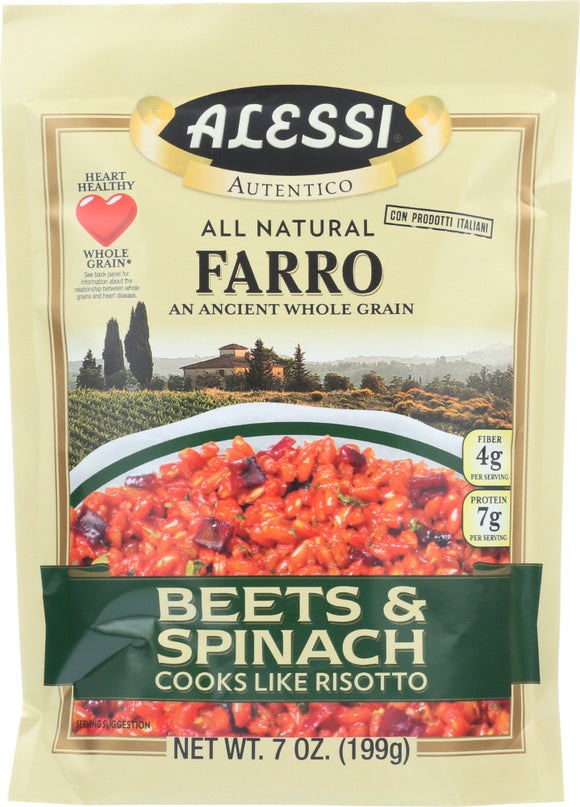 ALESSI: Farro Beets & Spinach, 7 oz