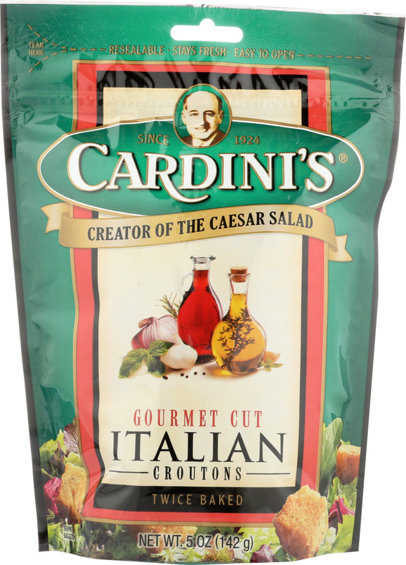 CARDINI'S: Twice Baked Gourmet Cut Italian Croutons, 5 oz