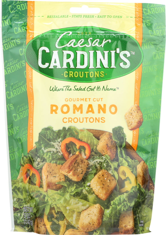 CARDINI'S: Gourmet Cut Romano Cheese Croutons, 5 oz