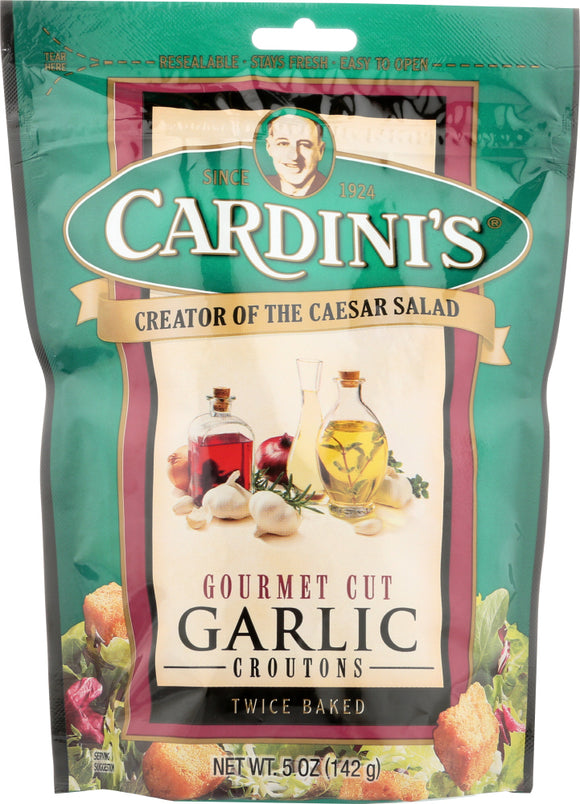 CARDINI'S: Gourmet Cut Garlic Croutons, 5 oz