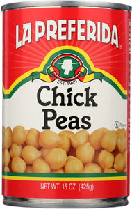 LA PREFERIDA: Chick Peas, 15 oz