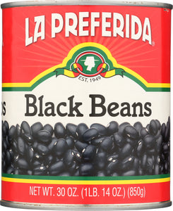 LA PREFERIDA: Black Beans, 30 oz