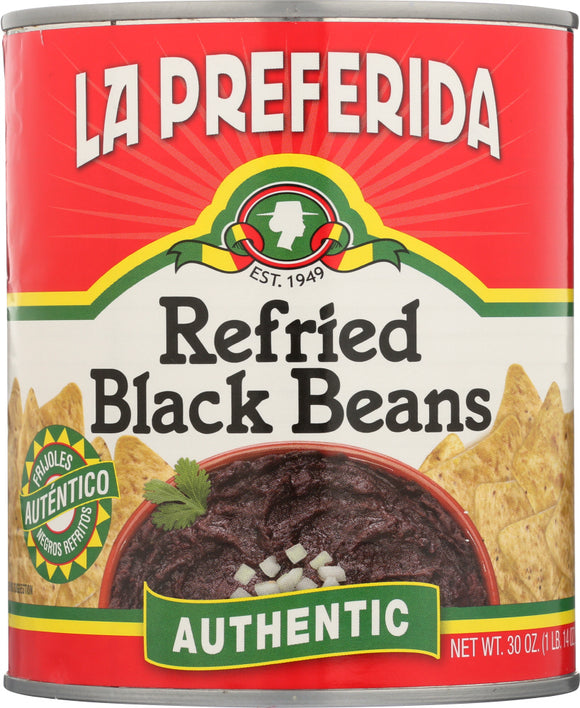 LA PREFERIDA: Refried Black Beans 30 Oz