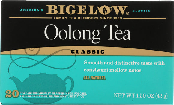 BIGELOW: Oolong Tea Classic 20 Tea Bags, 1.50 oz