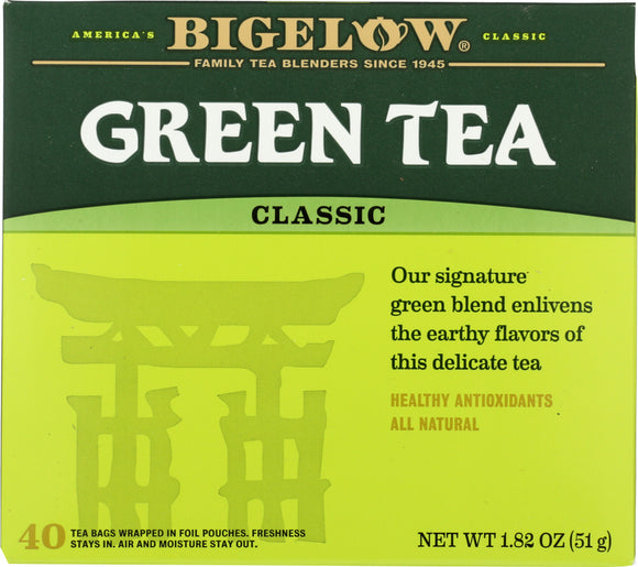 BIGELOW: Green Tea Delicate Flavor Healthy Antioxidants 40 tea bags, 1.82 oz