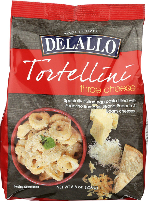 DELALLO: Three-Cheese Tortellini Pasta 8.8 oz.