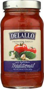 DELALLO: Traditional Spaghetti Sauce, 24 oz