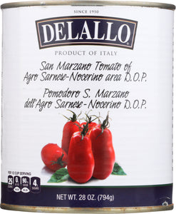 DELALLO: Imported San Marzano Tomatoes, 28 oz