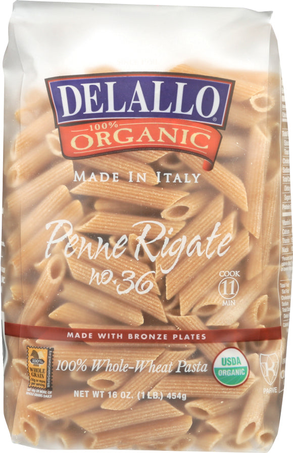 DELALLO: Organic Penne Rigate Pasta No.36, 16 oz