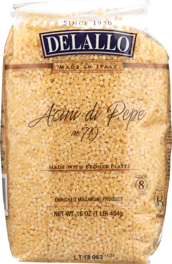 DELALLO: Acini Di Pepe Bag Pasta No. 70, 16 oz