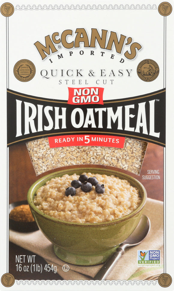 MCCANN'S: Irish Oatmeal Quick & Easy Steel Cut Oats, 16 oz