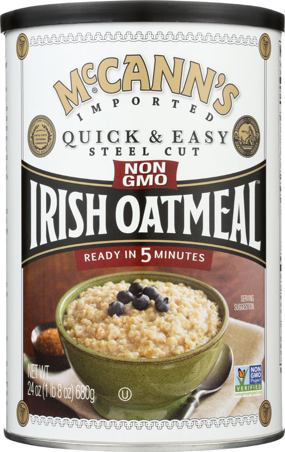 MCCANN'S: Irish Oatmeal Quick & Easy Steel Cut Oats, 24 oz