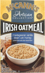 McCann's Artisan Collection Instant Oatmeal Madagascar Vanilla Bean with Honey 8 Packets, 10.7 Oz