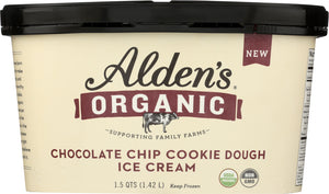 ALDENS ORGANIC: Ice Cream Chocolate Chip Cookie Dough, 48 oz