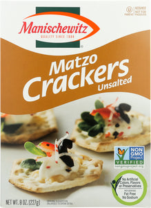 MANISCHEWITZ: Matzo Crackers Unsalted, 8 Oz