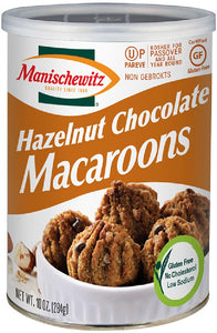 MANISCHEWITZ: Hazelnut Chocolate Macaroons, 10 oz