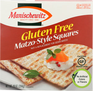 MANISCHEWITZ: Gluten Free Matzo Style Squares, 10 oz