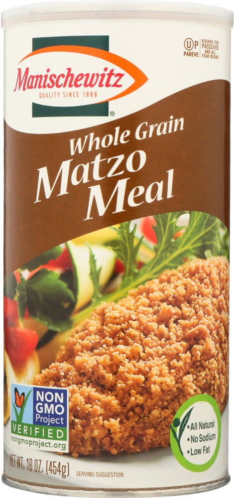 MANISCHEWITZ: Whole Grain Matzo Meal, 16 oz