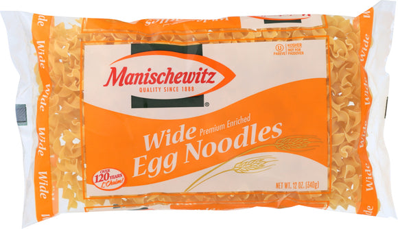 MANISCHEWITZ: Wide Egg Noodles, 12 Oz