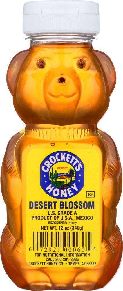 CROCKETT HONEY: Honey Desert Mesquite Squeeze Bear, 12 oz
