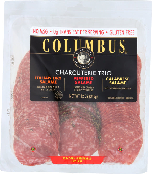 COLUMBUS: Antipasto Samplers Salame Variety Pack, 12 oz