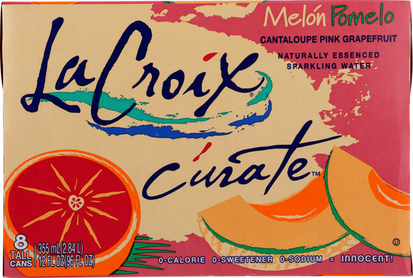 LA CROIX: Curate Melon Pomelo Sparkling Water 8 Pack 96 Oz