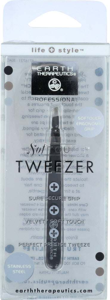 EARTH THERAPEUTICS: Tweezer Black, 1 ea