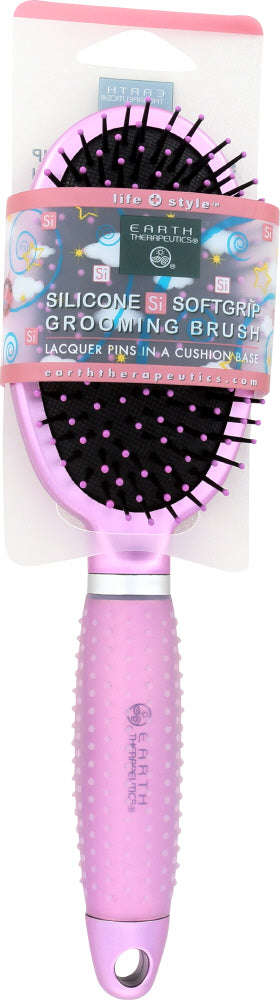 EARTH THERAPEUTICS: Hair Brush Pink Metallic, 1 ea