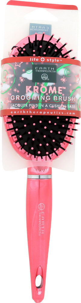 EARTH THERAPEUTICS: Hair Brush Pink Chrome, 1 pc