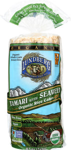 LUNDBERG: Tamari with Seaweed Organic Rice Cakes, 8.5 oz