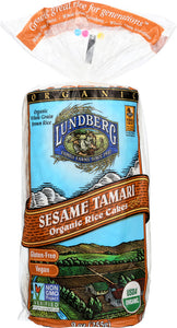 LUNDBERG: Organic Rice Cakes Sesame Tamari, 9 oz