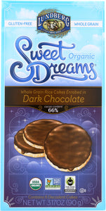 LUNDBERG: Rice Cakes Dark Chocolate 3.2 oz