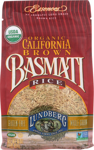 LUNDBERG: Organic California Brown Basmati Rice, 1 lb