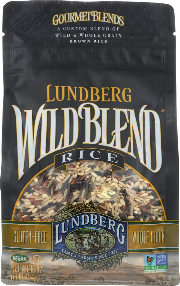 LUNDBERG: Wild Blend Wild and Whole Grain Brown Rice, 1 lb