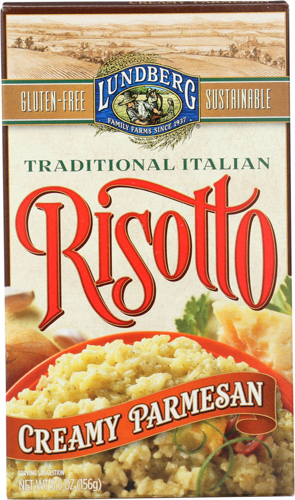 LUNDBERG: Risotto Gluten Free Creamy Parmesan, 5.5 Oz