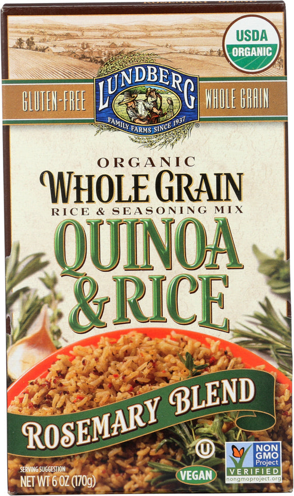 LUNDBERG: Whole Grain Quinoa & Rice Rosemary Blend, 6 oz