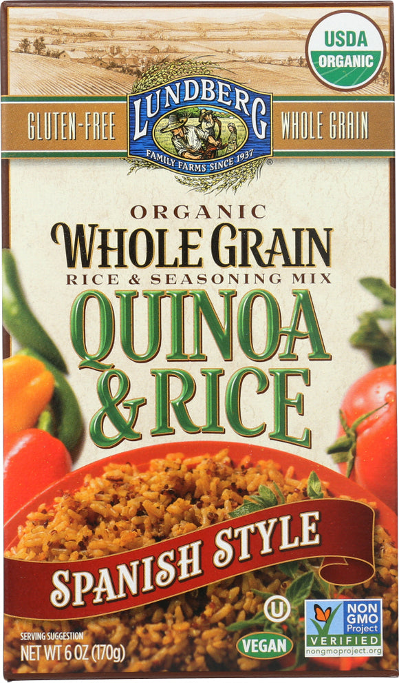 LUNDBERG: Organic Whole Grain Quinoa & Rice Spanish Style, 6 oz