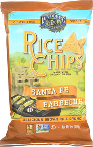 LUNDBERG: Rice Chips Santa Fe Barbecue, 6 oz