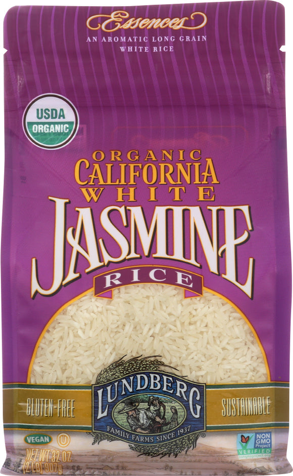 LUNDBERG: Organic California White Jasmine Rice, 2 lb