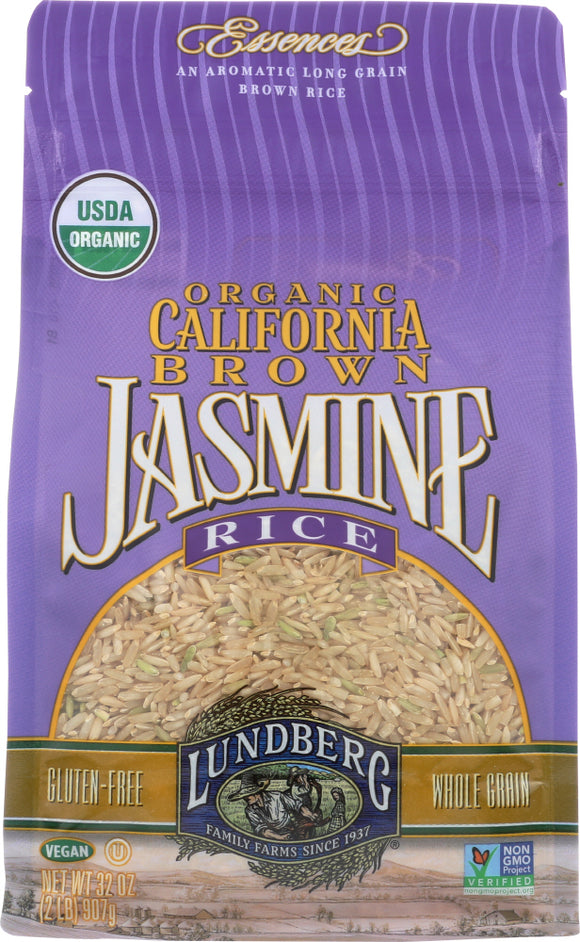 LUNDBERG: Organic California Brown Jasmine Rice, 2 lb